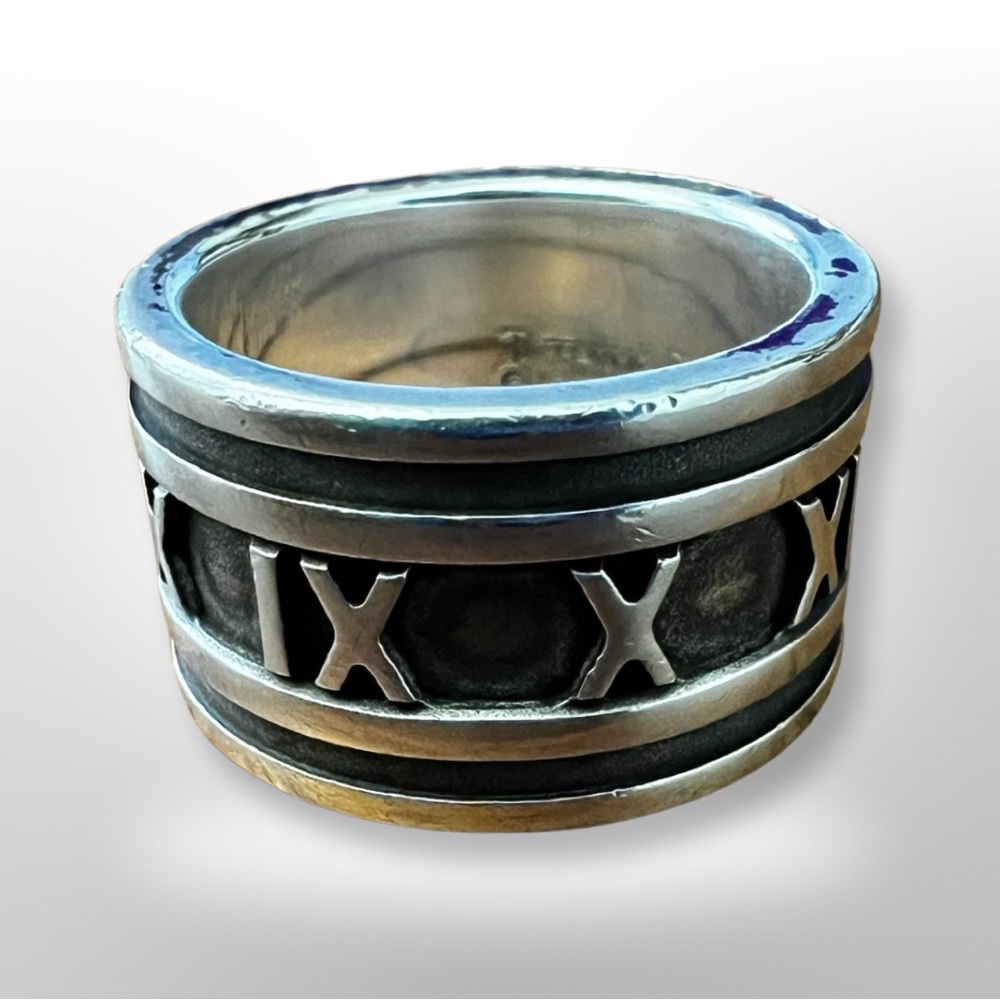 Tiffany and Co. Thick Atlas Band Ring Size 6 - Picture 3 of 10